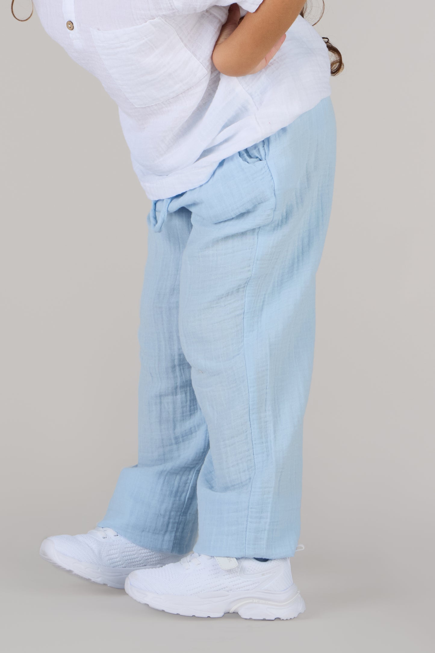KIDS TROUSERS DC-ICE BLUE