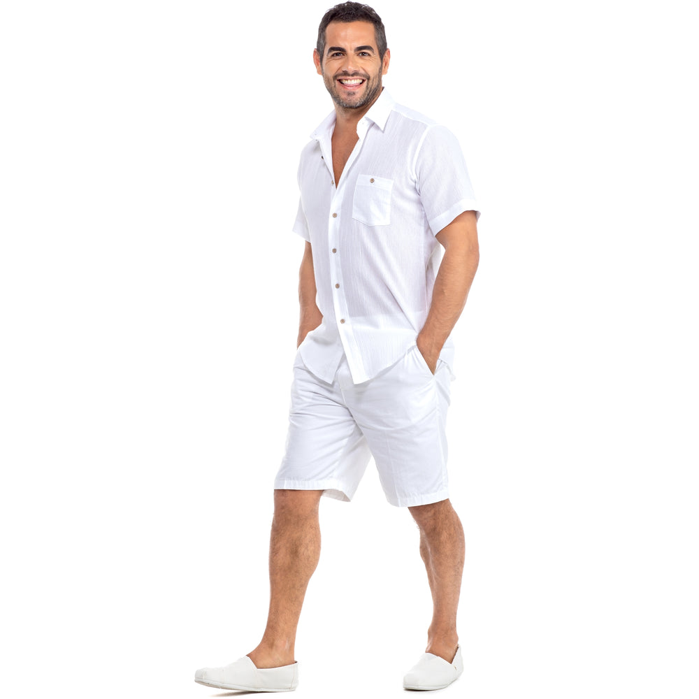 
                      
                        Slim Fit White Shirt Pocket - Short Sleeve
                      
                    