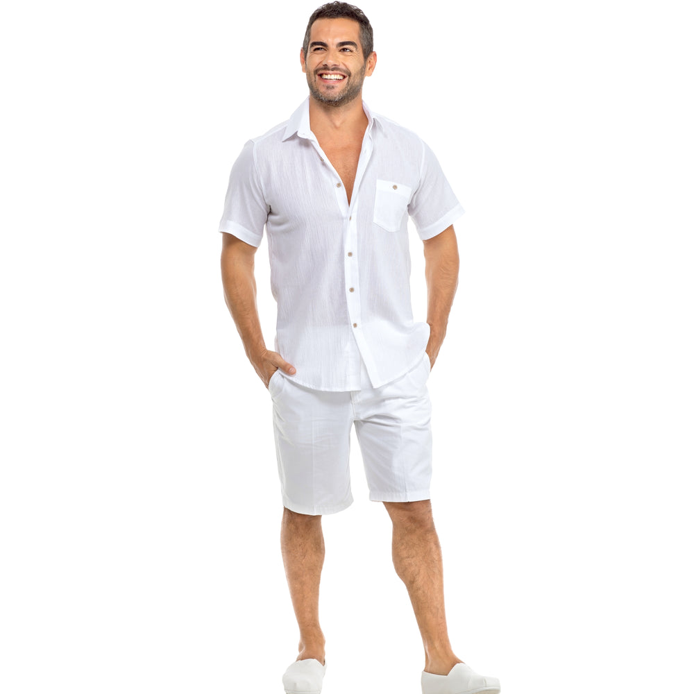 
                      
                        Slim Fit White Shirt Pocket - Short Sleeve
                      
                    